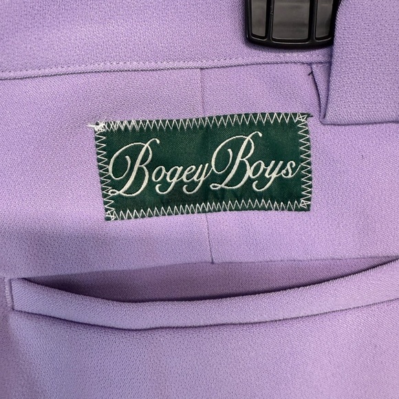 Bogey Boys Men’s The Best Pant Purple Size 32 NWOT Straight Leg Pleated - Picture 3 of 6